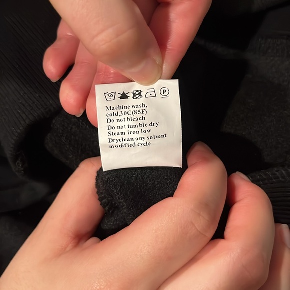 🛍️# 2456 NWOT TheMogan Oversized Pullover Fleece Hooded Sweatshirt Tunic Hoodie - Picture 13 of 14